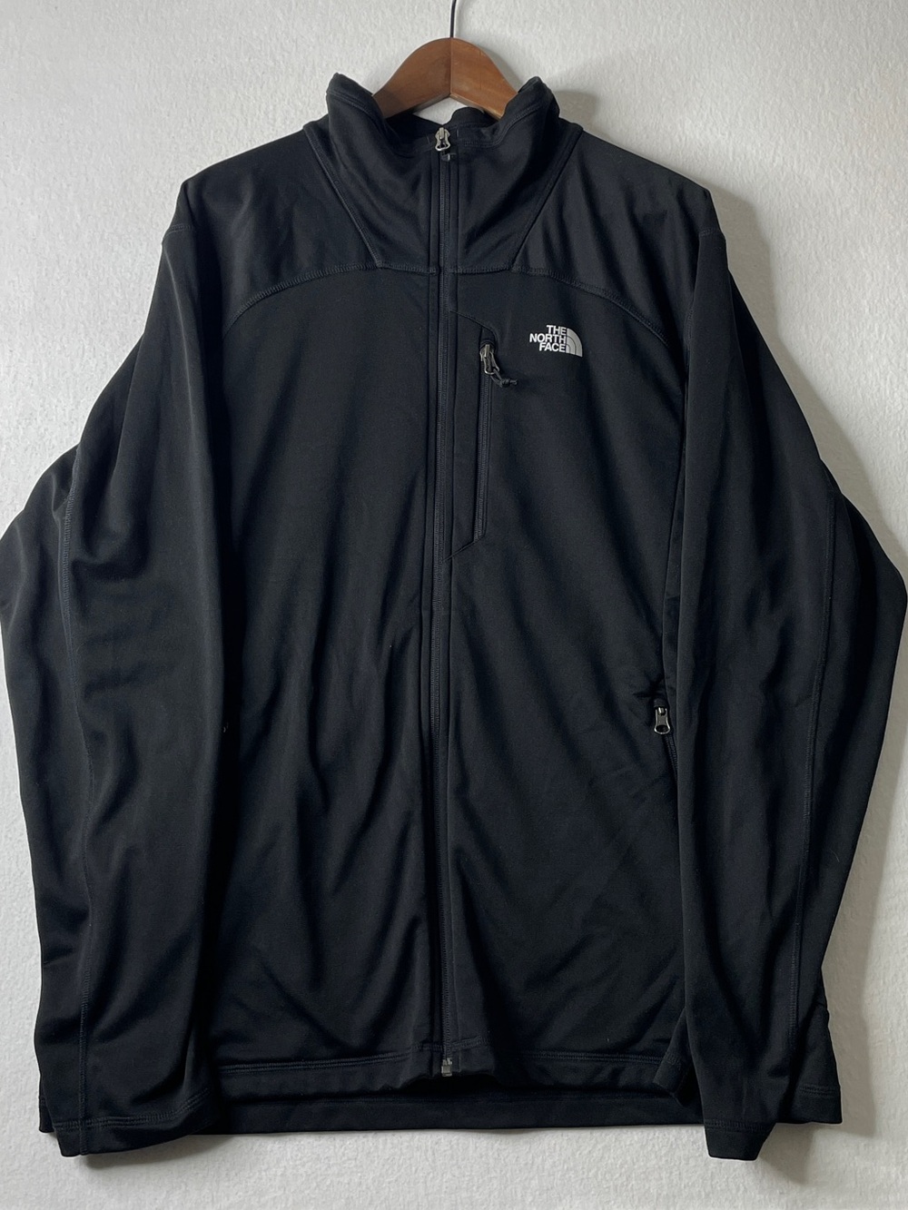 The North Face Softshell Full Zip Jacket Mens XL Black Apex Gorpcore Performance